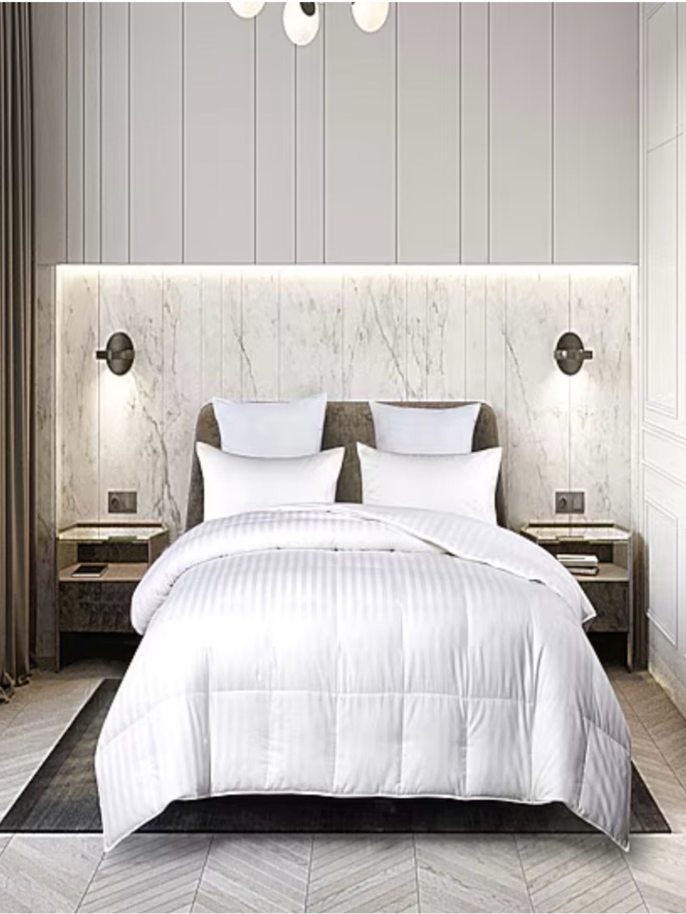 Blue Ridge Home Fashion 500 thread count premium white down king size comforter